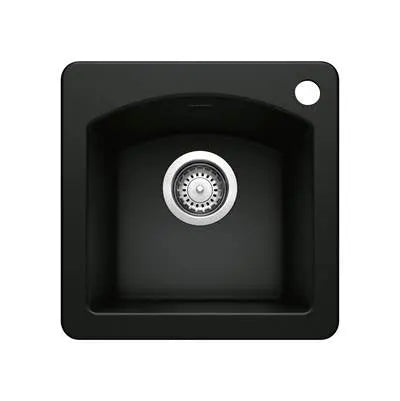 Blanco-Coal Black-Diamond Bar Sink Dual Mount Blanco