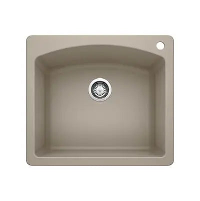 Blanco-Truffle-Diamond Single Bowl Dual Mount Blanco