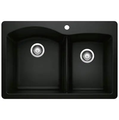 Blanco-White-Diamond 1-3/4 Bowl Dual Mount Blanco 6