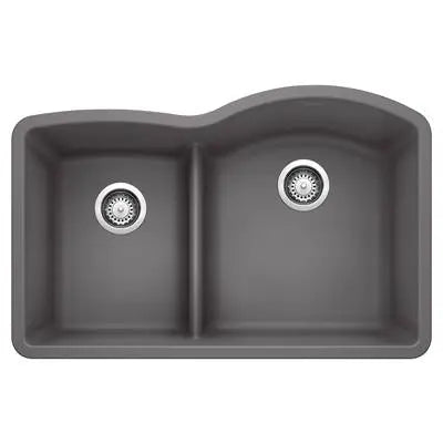 Blanco-White-Diamond 1-3/4 Low Divide Reverse Blanco 2