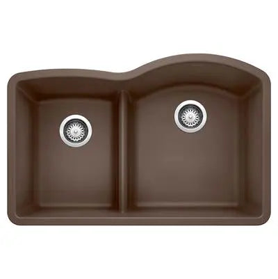 Blanco-White-Diamond 1-3/4 Low Divide Reverse Blanco 4
