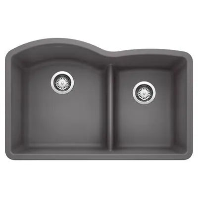 Blanco-White-Diamond 1-3/4 Low Divide Blanco 3