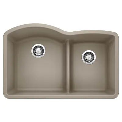 Blanco-White-Diamond 1-3/4 Low Divide Blanco 4