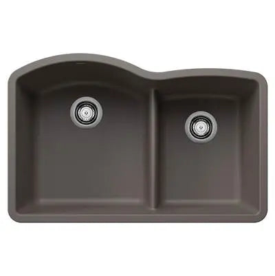 Blanco-White-Diamond 1-3/4 Low Divide Blanco 8