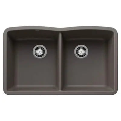Blanco-White-Diamond Equal Double Dual Mount Blanco 9