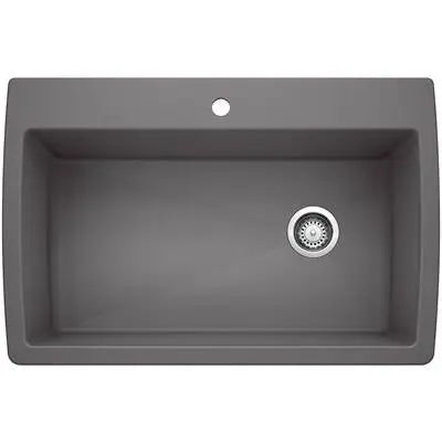 Blanco-White-Diamond Super Single Dual Mount Blanco 5