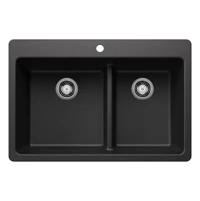 Blanco-White-Liven 1-3/4 Low Divide Dual Mount Blanco 3