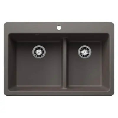 Blanco-White-Liven 1-3/4 Low Divide Dual Mount Blanco 7