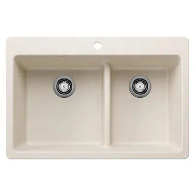 Blanco-White-Liven 1-3/4 Low Divide Dual Mount Blanco 8