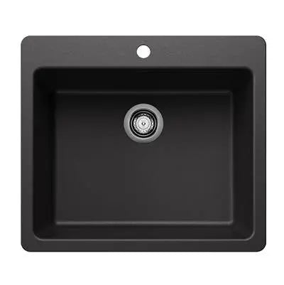 Blanco-White-Liven 25" Medium Single Bowl Dual Mount Blanco 3