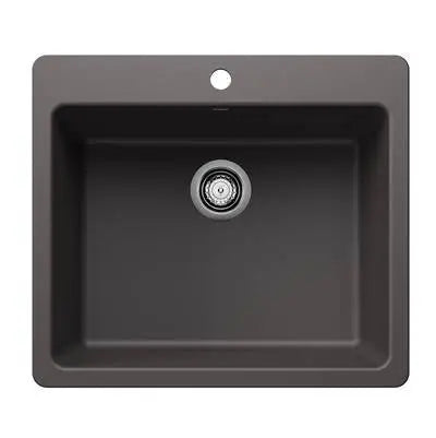 Blanco-White-Liven 25" Medium Single Bowl Dual Mount Blanco 4