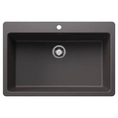 Blanco-White-Liven 33" Super Single Bowl Dual Mount Blanco 4
