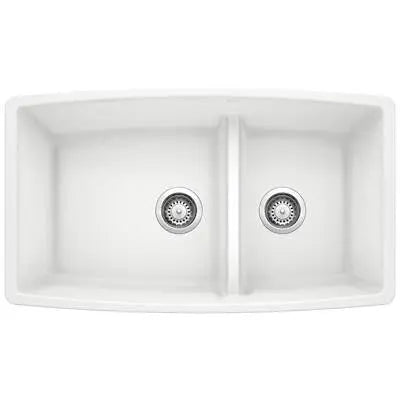 Blanco-White-Performa Medium 1-3/4 Low Divide Blanco 1