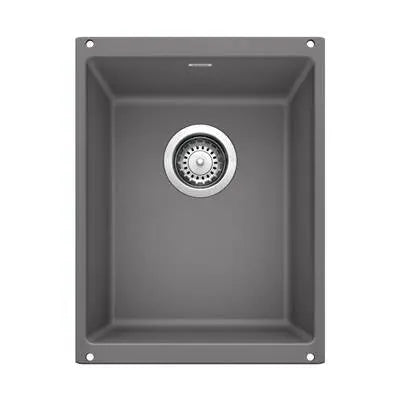 White Blanco Precis Bar kitchen sink with sleek design, durable stainless steel surface, and modern style for contemporary kitchens.