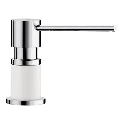 Blanco-Chrome/White-Lato Soap Dispenser Blanco