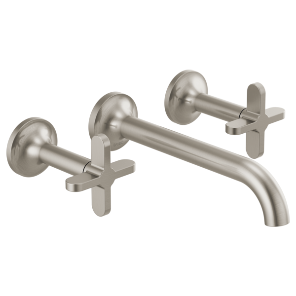 Brizo Two-Handle Wall Mount Lavatory Faucet W/ Cross Handles and Wall Mount 1