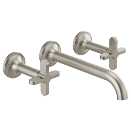 Brizo Two-Handle Wall Mount Lavatory Faucet W/ Cross Handles and Wall Mount 1