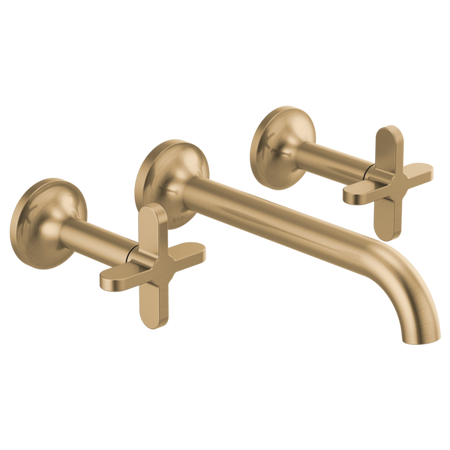 Brizo Two-Handle Wall Mount Lavatory Faucet W/ Cross Handles and Wall Mount 2
