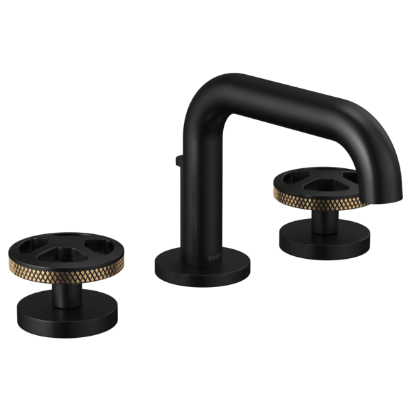 Brizo 65334LF-SLLHP Widespread Lavatory Faucet With Low Spout W/ Wheel Handle Kit 1