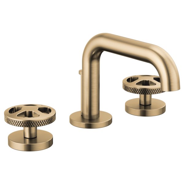 Brizo 65334LF-SLLHP Widespread Lavatory Faucet With Low Spout W/ Wheel Handle Kit 3