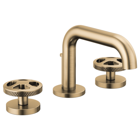 Brizo 65334LF-SLLHP Widespread Lavatory Faucet With Low Spout W/ Wheel Handle Kit 3