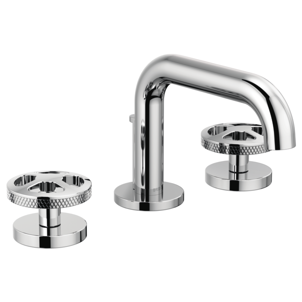 Brizo 65334LF-SLLHP Widespread Lavatory Faucet With Low Spout W/ Wheel Handle Kit 5