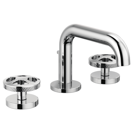 Brizo 65334LF-SLLHP Widespread Lavatory Faucet With Low Spout W/ Wheel Handle Kit 5