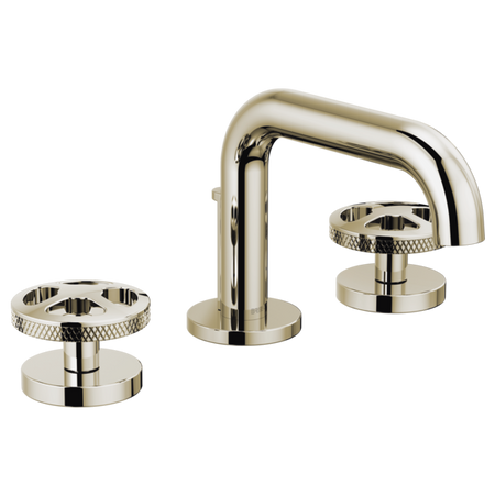 Brizo 65334LF-SLLHP Widespread Lavatory Faucet With Low Spout W/ Wheel Handle Kit 6