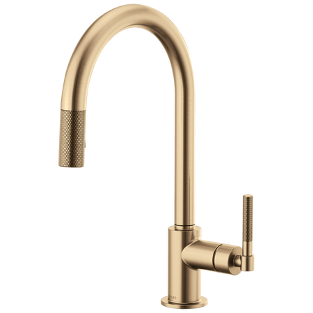 Brizo 63043LF-GL Pull-Down Kitchen Faucet, Luxe Gold Finish 1