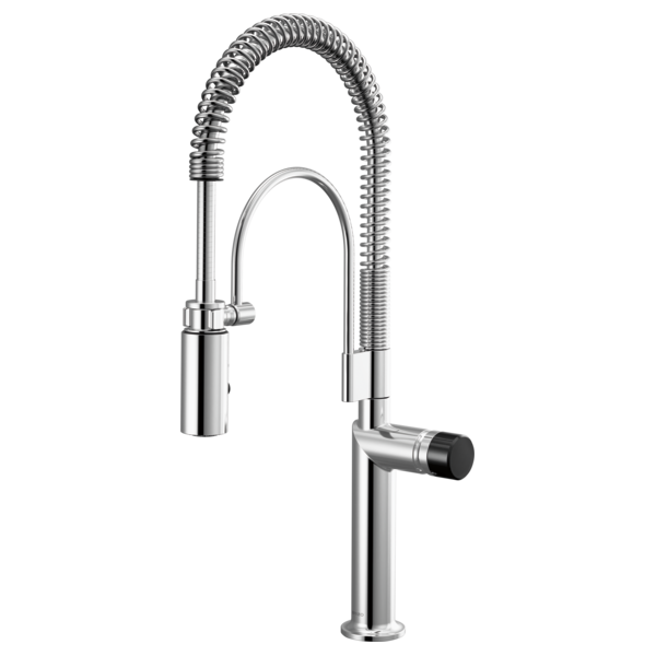 Semi-Professional Kitchen Faucet W/ Black Crystal Knob Handle Kit 3