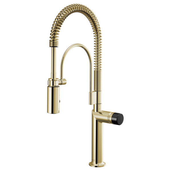Semi-Professional Kitchen Faucet W/ Black Crystal Knob Handle Kit 5