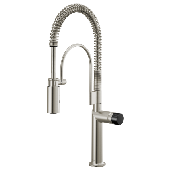 Semi-Professional Kitchen Faucet W/ Black Crystal Knob Handle Kit 7