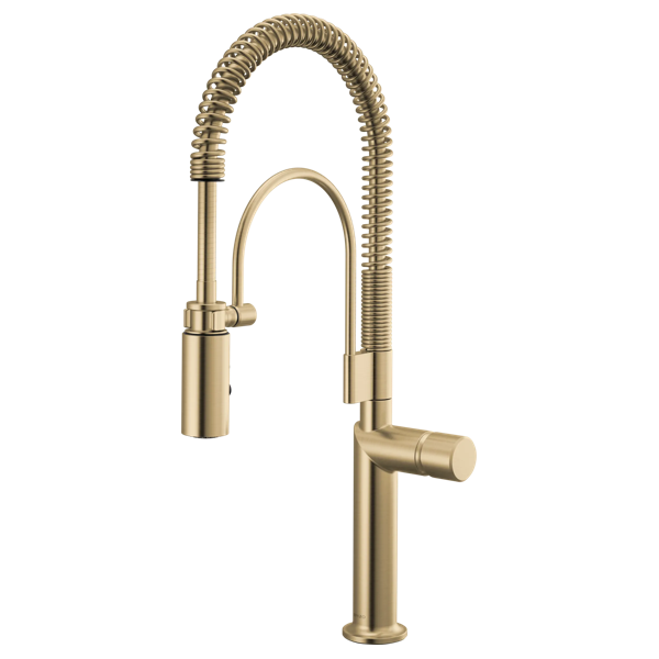 Semi-Professional Kitchen Faucet W/ Metal Knob Handle Kit 2