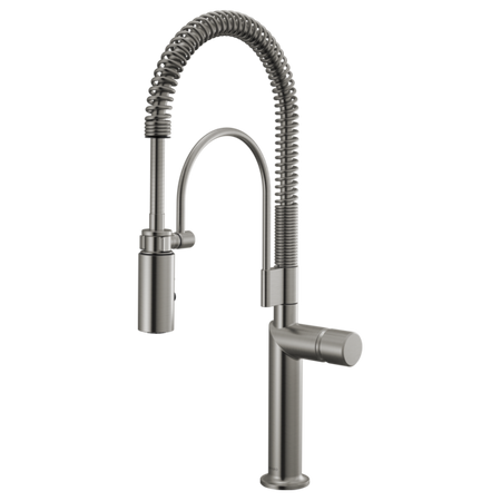 Semi-Professional Kitchen Faucet W/ Metal Knob Handle Kit 6