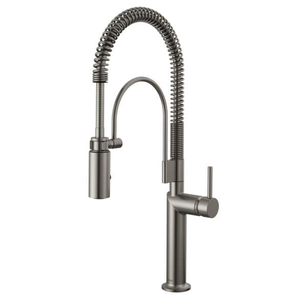 Semi-Professional Kitchen Faucet W/ Metal Lever Handle Kit 6