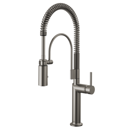 Semi-Professional Kitchen Faucet W/ Metal Lever Handle Kit 6
