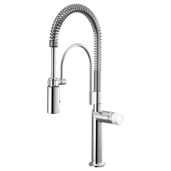 Semi-Professional Kitchen Faucet W/ White Marble Knob Handle Kit 3