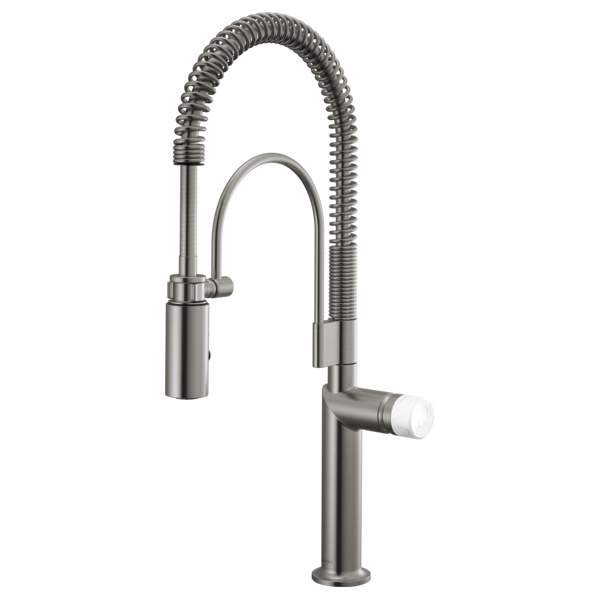 Semi-Professional Kitchen Faucet W/ White Marble Knob Handle Kit 6