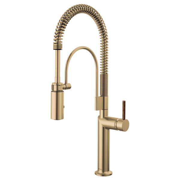 Semi-Professional Kitchen Faucet W/ Wood Lever Handle Kit 2