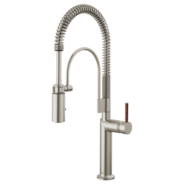 Semi-Professional Kitchen Faucet W/ Wood Lever Handle Kit 7