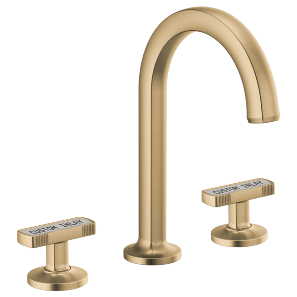Brizo 65306LF-GLLHP Widespread Lavatory Knob Handles with Custom Inlay 3