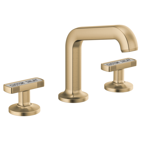 Brizo 65307LF Widespread Lavatory Knob with Custom Inlay Handle Kit 3