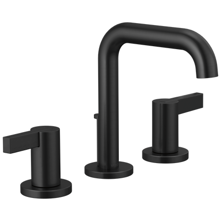 Widespread Lavatory Faucet with High Spout W/ Widespread Lavatory Extended Lever Handle Kit 1