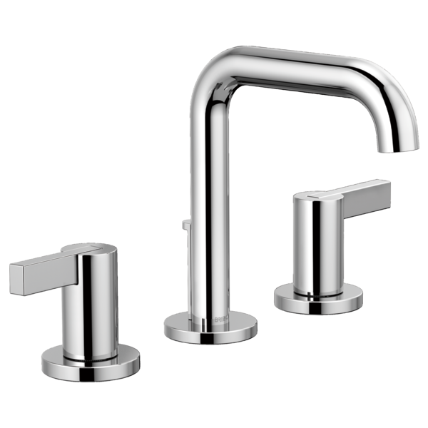 Widespread Lavatory Faucet with High Spout W/ Widespread Lavatory Extended Lever Handle Kit 1 4