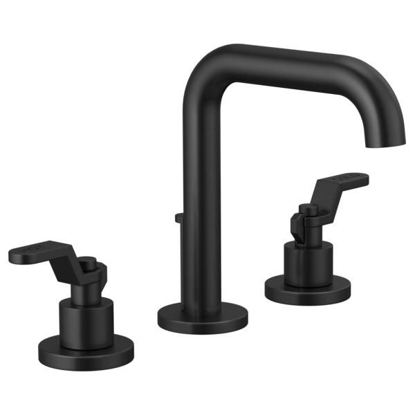 Widespread Lavatory Faucet With High Spout W/ Widespread Handle Kit - Industrial Lever 1