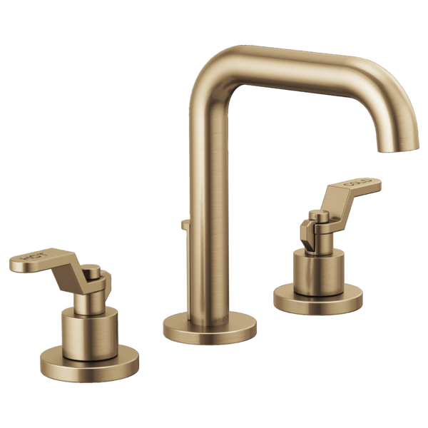 Widespread Lavatory Faucet With High Spout W/ Widespread Handle Kit - Industrial Lever 2