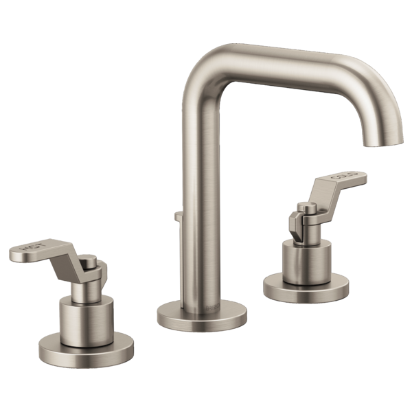 Widespread Lavatory Faucet With High Spout W/ Widespread Handle Kit - Industrial Lever 3