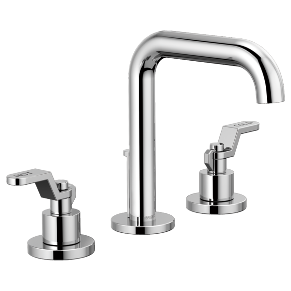 Widespread Lavatory Faucet With High Spout W/ Widespread Handle Kit - Industrial Lever 4