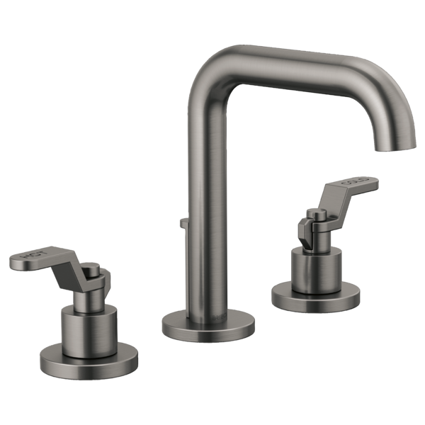 Widespread Lavatory Faucet With High Spout W/ Widespread Handle Kit - Industrial Lever 6