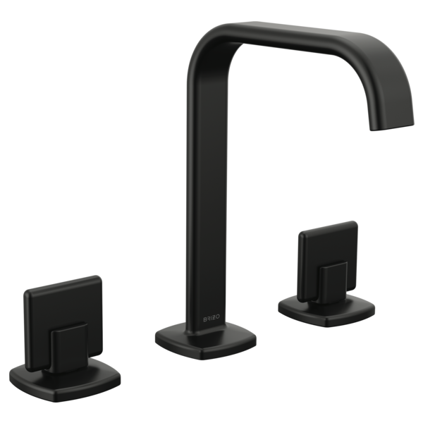 Brizo 65368LF-GLLHP-ECO Widespread Lavatory Faucet with Square Spout W/ Knob Handle Kit 1
